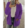 thumbnail image 2 of Women's Casual Plus Size Cardigan Coat with Pockets and Button Front for Outdoor Comfort, 2 of 6