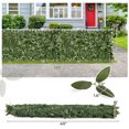 thumbnail image 3 of Costway 120" x 40" Artificial Lily Leaf Privacy Fence Sun-protective Greenery Backdrop, 3 of 10