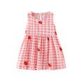 thumbnail image 2 of LSLJS Robe d'Été Sans Manches pour Tout-Petites Filles, Imprimé Graphique, Vêtements pour Enfants ( 4-5 Ans, Rose ), 2 of 3