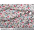 thumbnail image 3 of Soimoi Gray Poly Georgette Fabric Insect,Bird & Floral Artistic Print Fabric by The Yard 42 Inch Wide, 3 of 3