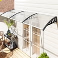 thumbnail image 2 of Outsunny Auvent de Fenêtre Auvent de Porte, Couverture de Patio Extérieur pour Porte d'Entrée, 2 of 10