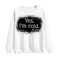 thumbnail image 4 of 50% de Réduction sur le T-shirt Imprimé Oversized Sweatshirt for Women 2023 Manches Long Chemisier Col Rond Casual Tops Sweatshirt, 4 of 5