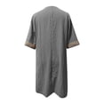 thumbnail image 5 of Weiqiqre Robes de Cocktail pour Femmes, Robe d'Été Décontractée pour Femmes à Col en V, Couleur Unie, Manches Courtes, 5 of 5