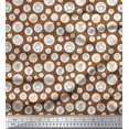 thumbnail image 1 of Soimoi Silk Fabric Star & Cute Animals Kids Print Sewing Fabric Yard 42 Inch Wide, 1 of 3
