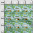 thumbnail image 2 of oneOone Rayon Green Fabric Kids Animal Craft Projects Decor Fabric Printed by The Yard 56 Inch Wide, 2 of 4