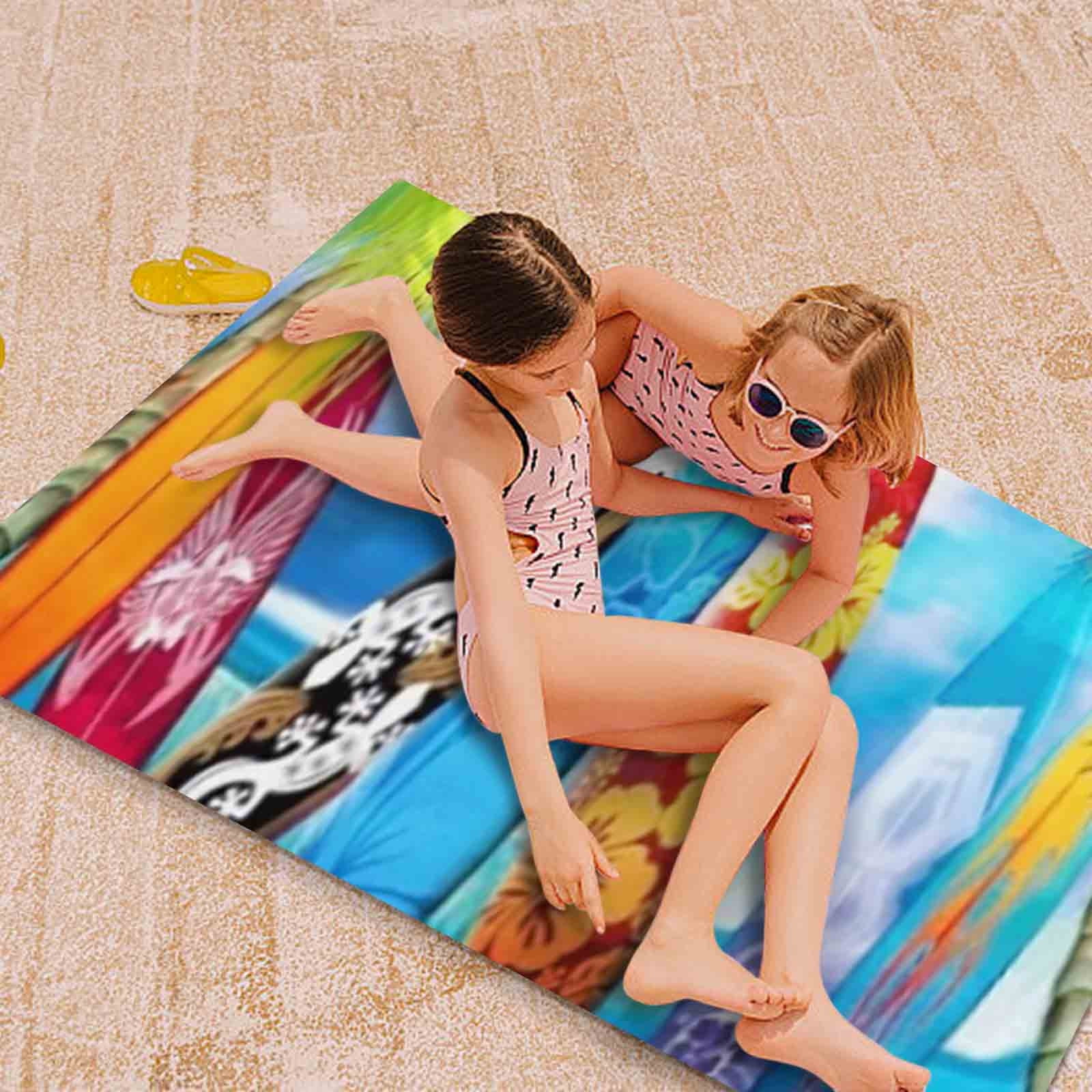 Microfiber Beach Towel Super Colorful Bath Towel Sandproof Beach