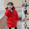 thumbnail image 4 of FAOWME Girls Down Jacket With Thick Quilted For Winter Mid-Length Coat Brown 18-24 Months, 4 of 7
