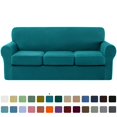 thumbnail image 1 of CHUN YI Sofa Cover with Separate Cushion Slipcover Stretch Checks, 1 of 6
