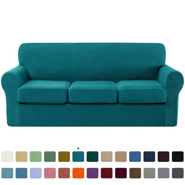 CHUN YI Sofa Cover with Separate Cushion Slipcover Stretch Checks