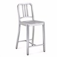 thumbnail image 1 of Nicer Furniture Brushed Anodized Aluminum Modern Counter Stools, 1 of 3