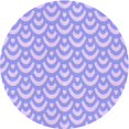 thumbnail image 1 of Ahgly Company Tapis Rond Lavable en Machine Intérieur Transitionnel Mimosa Violet, 4 Pieds Rond, 1 of 7