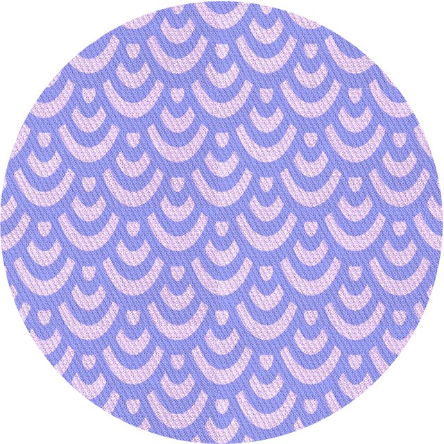 Ahgly Company Tapis Rond Lavable en Machine Intérieur Transitionnel Mimosa Violet, 5 Pieds Rond