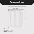 thumbnail image 4 of BalanceFrom Easy Walk-Thru Baby Safety Gate for 29.1”-33.8” Opening, 36” Tall, White, 4 of 12