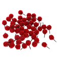 thumbnail image 1 of 50 Pcs Arbres Modèles en Forme de Boule Rouge à l'Échelle N Train Chemin de Fer Diorama Jeu de Guerre, 1 of 7