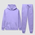 thumbnail image 4 of Gspmoly Men'S Shirt, Men'S Casual Oversize Solid Color Drawstring Trouser Long Sleeve Hooded Set Going Out Tops Holiday Deals, 4 of 7