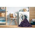 thumbnail image 2 of Ahgly Company Machine Washable Indoor Rectangle Transitional Deep Purple Area Rugs, 5' x 8', 2 of 7