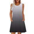 thumbnail image 2 of Ovzne Robes pour Femmes Robe d'Été Robe Imprimée Sans Manches Col Rond Aguichant Élégante Tunique de Soirée Boîte de Nuit Mini Robes Décontractées Robe de Vacances Robe d'Été Imprimée Liquidation, 2 of 7