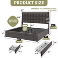 thumbnail image 3 of DEXTRUS up to 1000 lbs Platform Bed, Queen, 3 of 9
