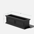 thumbnail image 2 of Veradek Brixton Window Box 36" Planter Black, 2 of 7