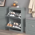 thumbnail image 4 of SoBuy FSR78-HG,2 Drawers Shoe Cabinet Shoe Rack Storage Cupboard Organizer Unit,Grey, 4 of 6