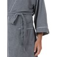 thumbnail image 2 of Fruit of the Loom Beyondsoft Waffle Robe - Grey, 2 of 8
