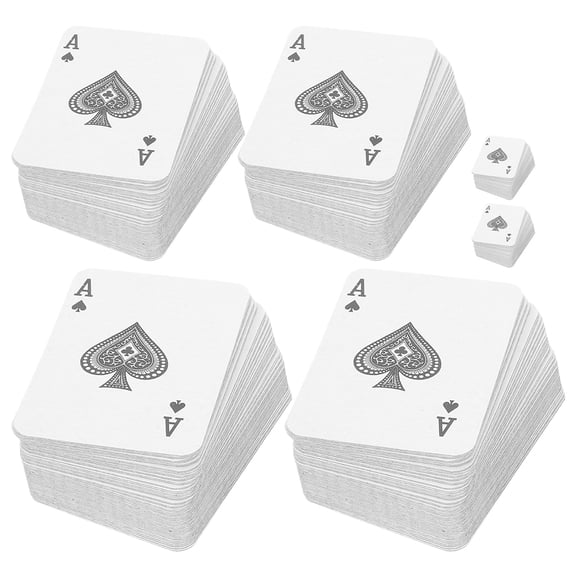 CIMAXIC Party 6pcs Mini Decks Game Cards Small Game Cards Tiny Cards Deck Miniature Traveling Poker Deck Cards For Party Game Supply,0.59"X0.39"X0.04"