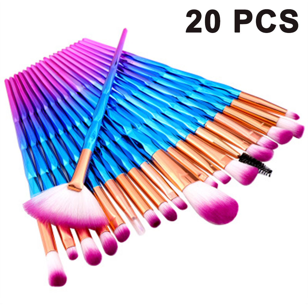 Makeup Brushes, 20-Pieces, Premium Cosmetic Makeup Brush Set for Blending Foundation Powder Blush Concealers Highlighters Eyeshadow Brush Kit