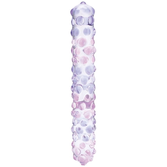 gl??s 9 Inch Purple Rose Nubby Dildo