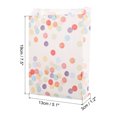 thumbnail image 2 of Unique Bargains 100pcs Paper Sandwich Bags, 1.2x5.1x7.5 Inches Paper Lunch Sack Bags Kraft Paper Bags, Multicolor Spot, 2 of 7