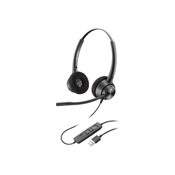 Poly EncorePro 310 - EncorePro 300 series - headset - on-ear - wired - USB-A - black