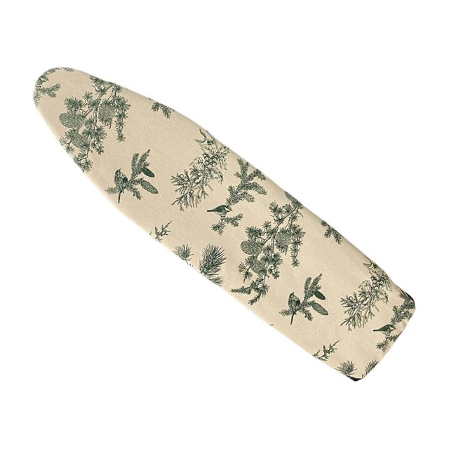 serony Ironing Board Cover Durable Reusable Protects Delicate Fabrics for Travel Green pine cones