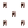 thumbnail image 3 of Youkk Ready For Winter Thicken Earflap Caps Wear-resistant Earflap Caps Autumn pink 5Set, 3 of 6