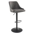 thumbnail image 1 of Tabouret Réglable en Hauteur Sylmar en Similicuir Charbon, 1 of 8