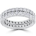 thumbnail image 1 of 3ct Diamond Eternity Double Row 14K White Gold, 1 of 2