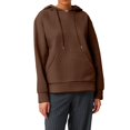 thumbnail image 2 of IMENGL Hoodies trendy knit drawstring pullover, Brown XL, Size M-3XL, 2 of 7
