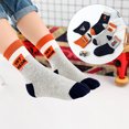 thumbnail image 2 of XZNGL 5Pairs Kids Socks Cute Print Children Middle Tube Socks Breathability Warm Socks, 2 of 9