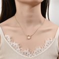 thumbnail image 2 of Collier de Perles Chaîne Fine en Alliage Pendentif de Perles Mode Chaîne de Perles Imitation Perle Géométrique Design Simple Collier Fin Chaîne pour Femmes Filles, 2 of 6
