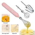 thumbnail image 2 of MesaSe Mini Hand Mixer Electric Handheld Kitchen Mixer Egg Beater USB Rechargeable Hand Mixer for Baking Cake  Egg White  Yeast Dough  Include 3 Stainless Steel Whisk, 2 of 8