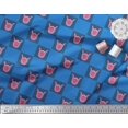 thumbnail image 2 of Soimoi Velvet Fabric Square & Floral Artistic Print Fabric by the Yard 58 Inch Wide, 2 of 4