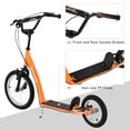 thumbnail image 4 of Aosom Trottinette pour Enfants avec Guidon Ajustable, Freins Doubles, Orange, 4 of 10