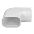 thumbnail image 1 of Couverture de Ligne de Climatisation, Couverture de Ligne de Coude Plate en PVC Peintable pour Climatiseur Mini Split, 1 of 8