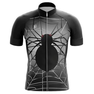 Black Spider Men's Cycling Jersey - XL