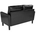 thumbnail image 3 of Washington Park Upholstered Loveseat in Dark Gray Fabric, 3 of 5