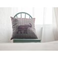 thumbnail image 4 of Silhouette d'Éléphant Coussin en Tissu Intérieur/extérieur Violet 16x16, 4 of 5