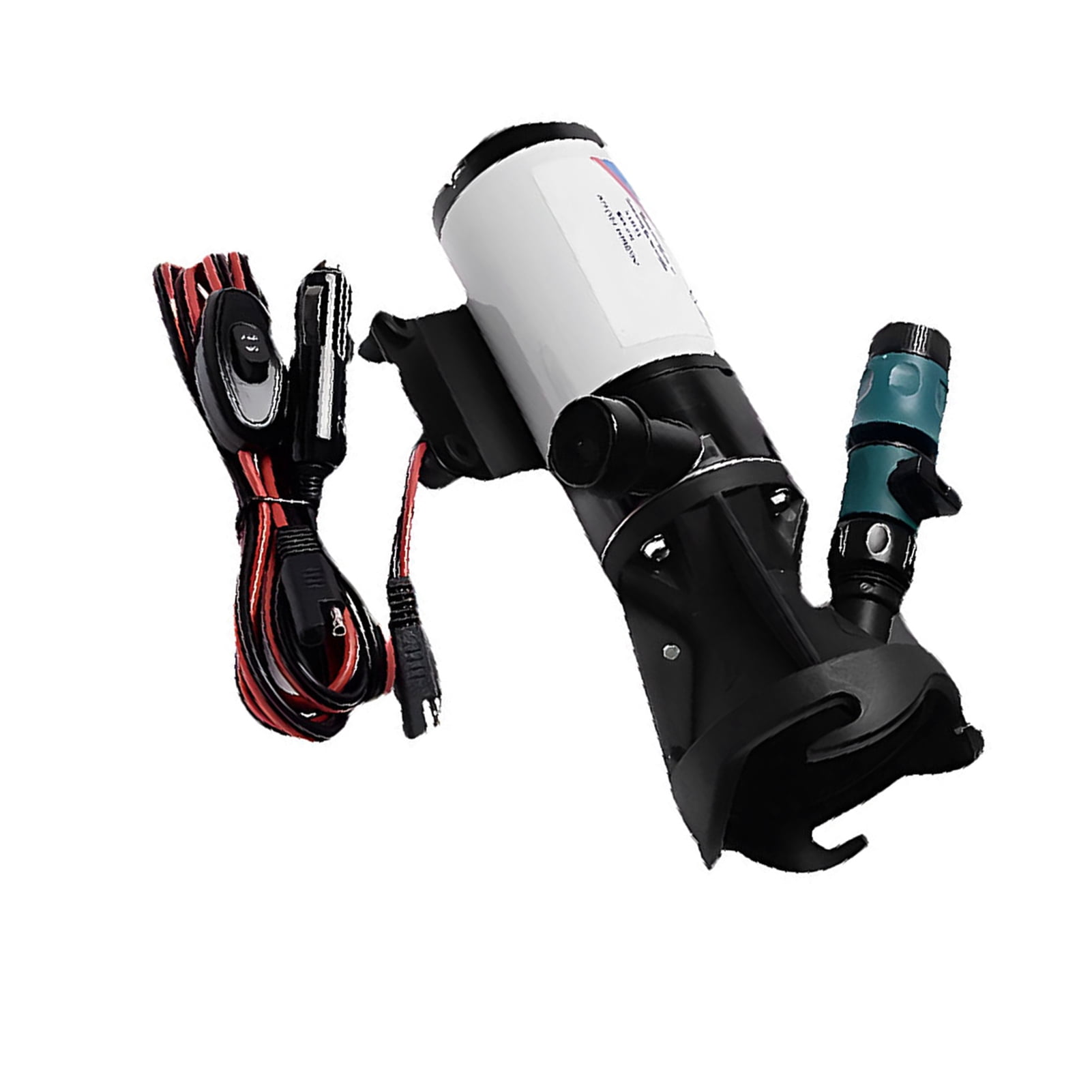 Pompe de Macération RV, Pompe à Eaux Usées Auto-Amorçante pour Macération RV, Entrée d'Eau 3 Pouces Double Lame à Quatre Feuilles 45L DC Pompe Électrique pour Déchets Kit de Pompe de Macération RV