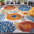 thumbnail image 4 of SAFAVIEH Cabana Garnet Floral Outdoor Area Rug, 4 of 7