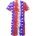 thumbnail image 4 of cllios 4th of July Outfit for Men 2 Piece Set Independence Day Mens Athletic Outfits Short Sleeve Shirts and Drawstring Shorts Set American Flag Matching Suits Independence Day Workout Tracksuits, 4 of 5