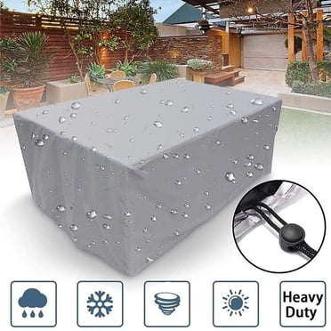 Housse pour Meubles d'Extérieur, Housse pour Meubles d'Extérieur, Housse de Table de Jardin d'Extérieur Bâche de Rangement d'Hiver pour Meubles de Jardin, Ensembles de Meubles d'Extérieur, Ensemble de Meubles d'Extérieur, Housse de Table d'Extérieur