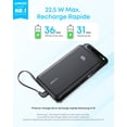 thumbnail image 3 of Anker Zolo Power Bank (10,000 mAh, 22.5W, Built-in USB-C Cable), 3 of 11