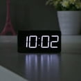thumbnail image 4 of Réveil Numérique à DEL avec Port USB, Horloge Électronique de Table avec Répétition (Noir), 4 of 9